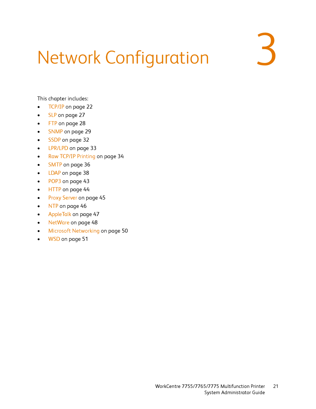 Xerox 7765, 7755, 7775 manual Network Configuration, Microsoft Networking on 