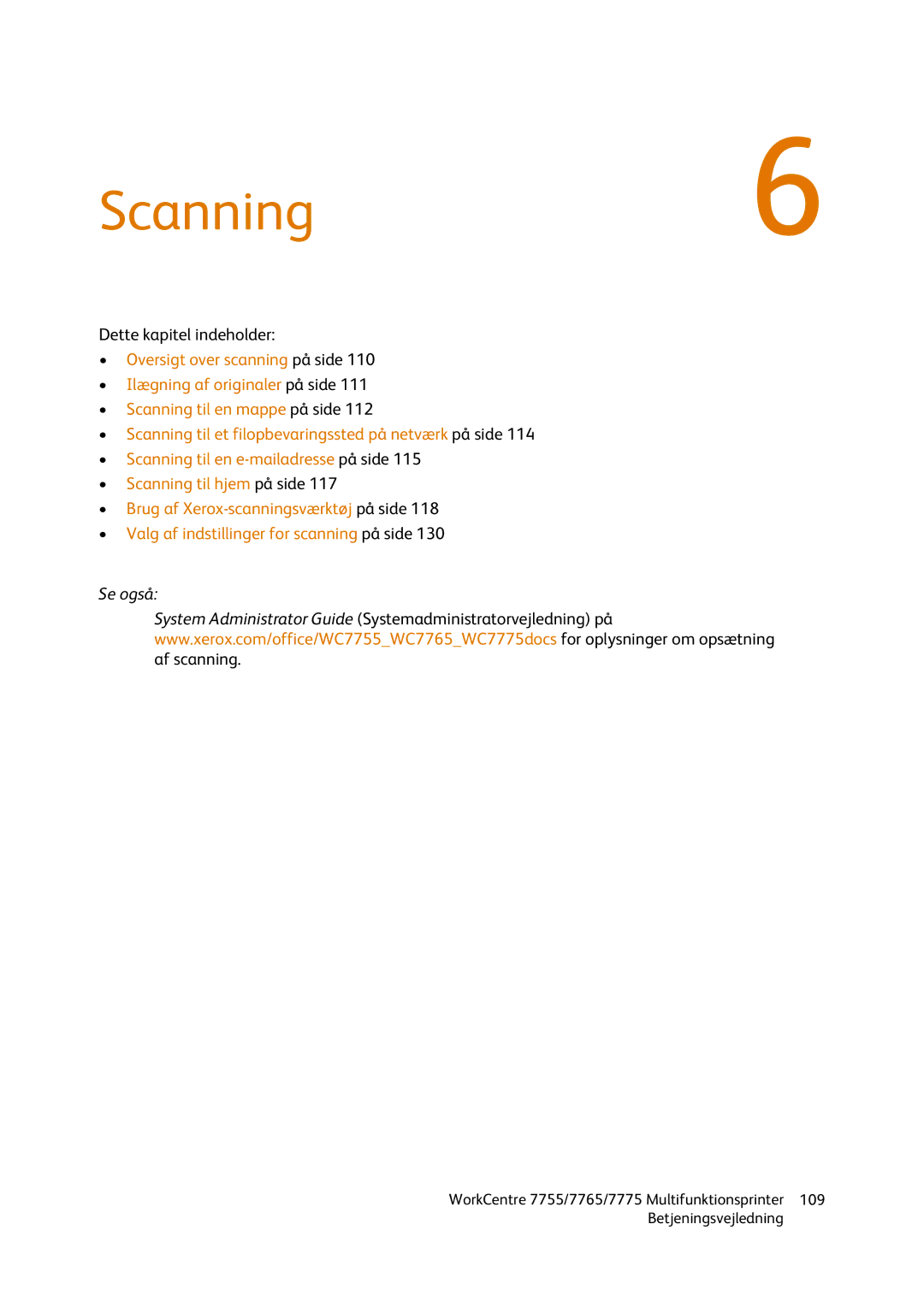 Xerox 7755, 7765, 7775 manual Scanning6 