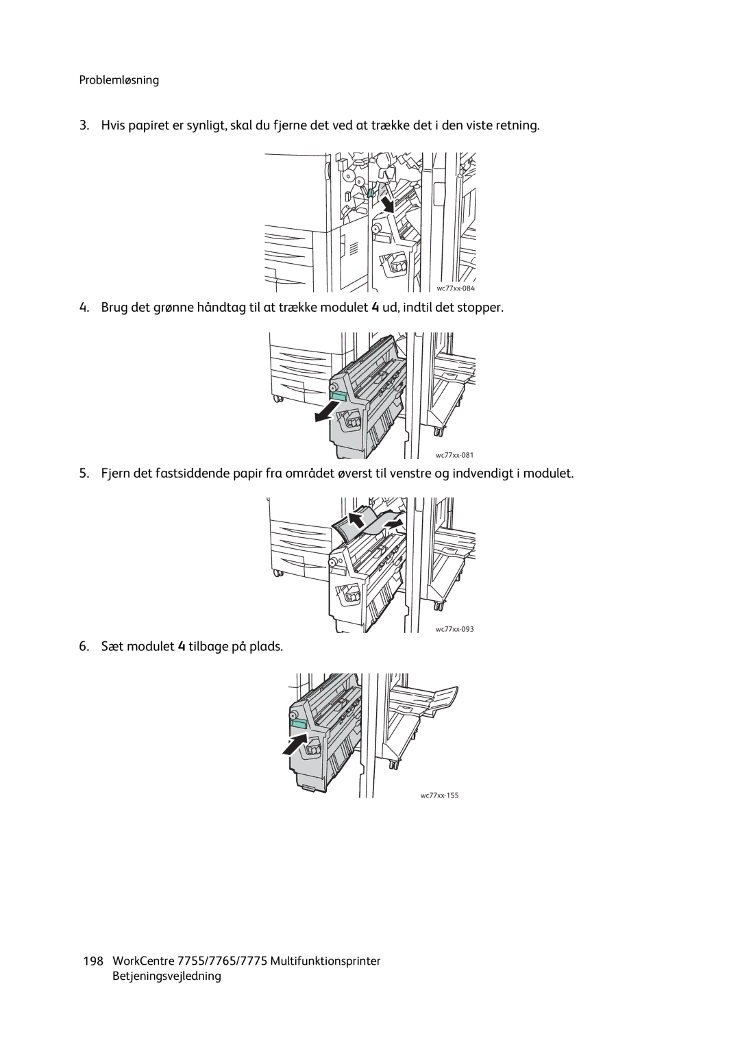 Xerox 7765, 7755, 7775 manual Wc77xx-084 