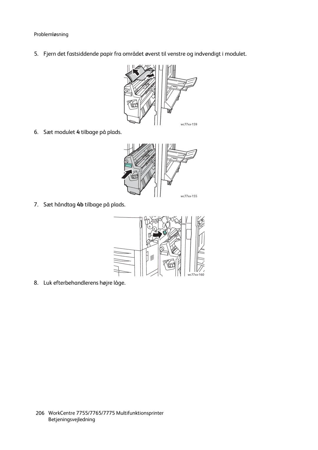 Xerox 7775, 7765, 7755 manual Wc77xx-159 