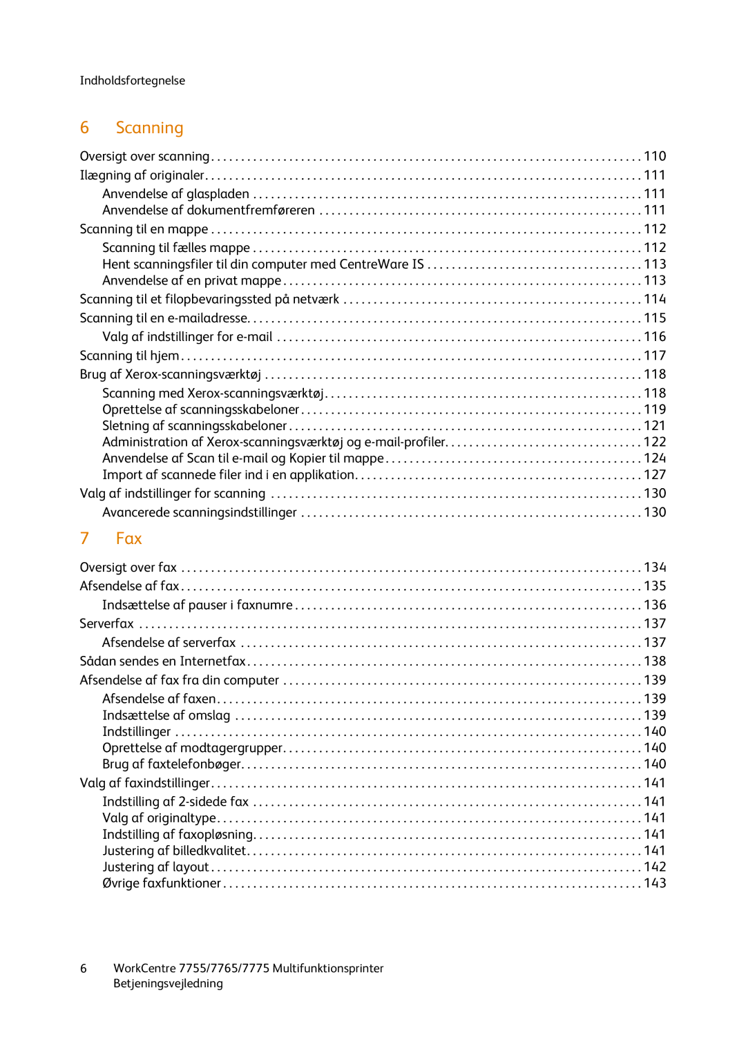 Xerox 7765, 7755, 7775 manual Scanning 