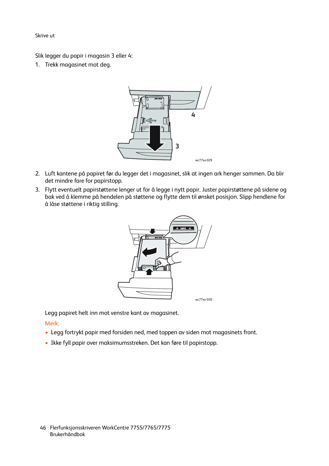 Xerox 7775, 7765, 755 manual Wc77xx-029 