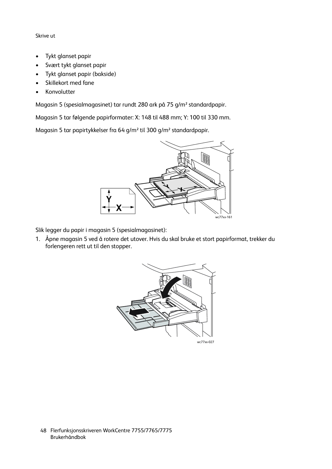 Xerox 7765, 7775, 755 manual Wc77xx-161 