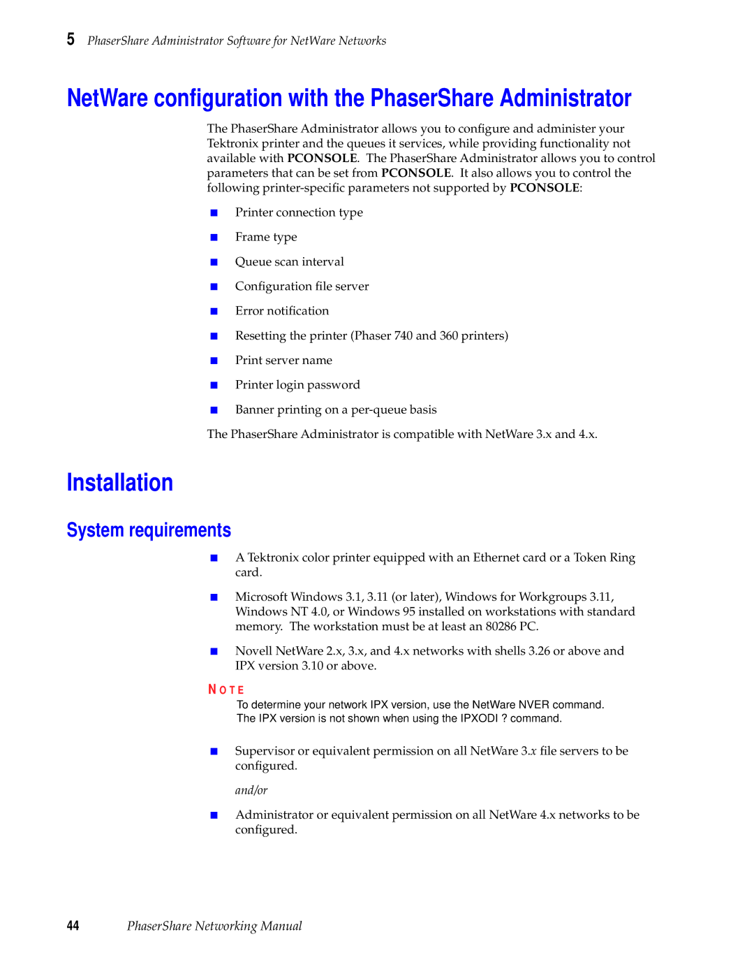 Xerox 840, 780, 360 manual Installation, System requirements 