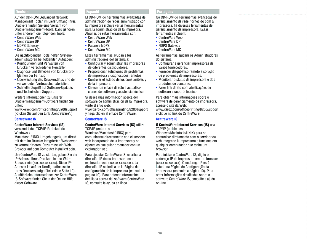 Xerox 8 2 0 0 manual Controlar el estado de los consumibles y de la impresora 