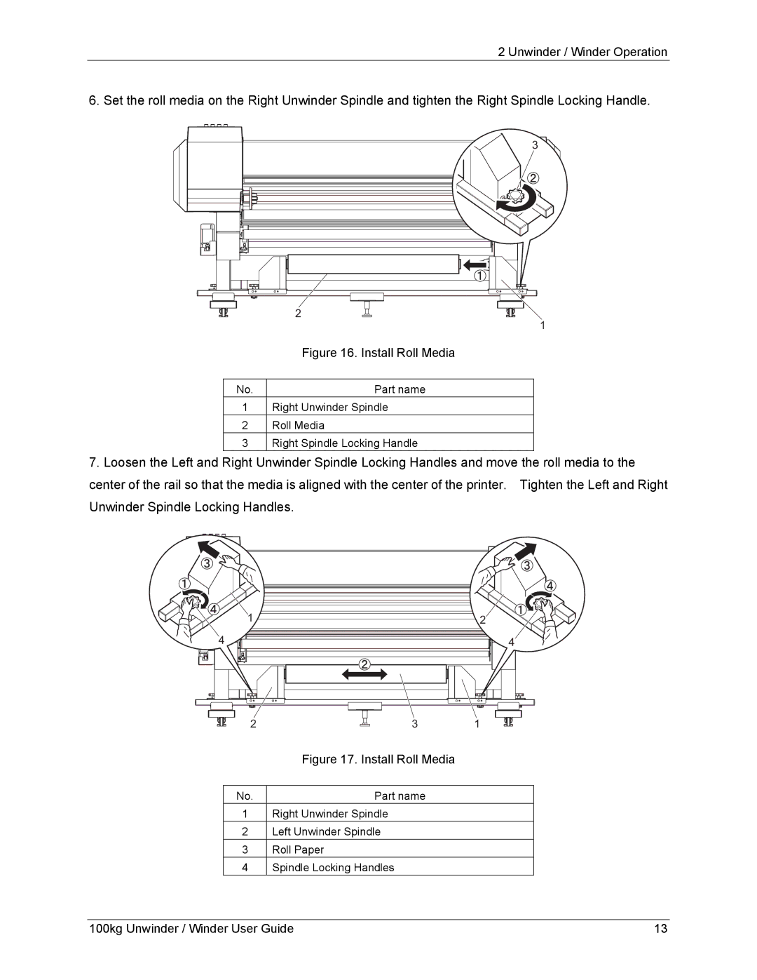 Xerox 8254E, 8264E manual Install Roll Media 