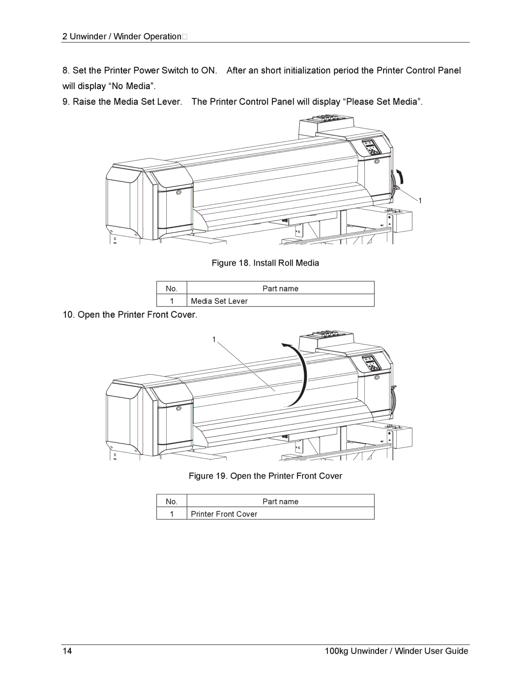 Xerox 8264E, 8254E manual Open the Printer Front Cover 