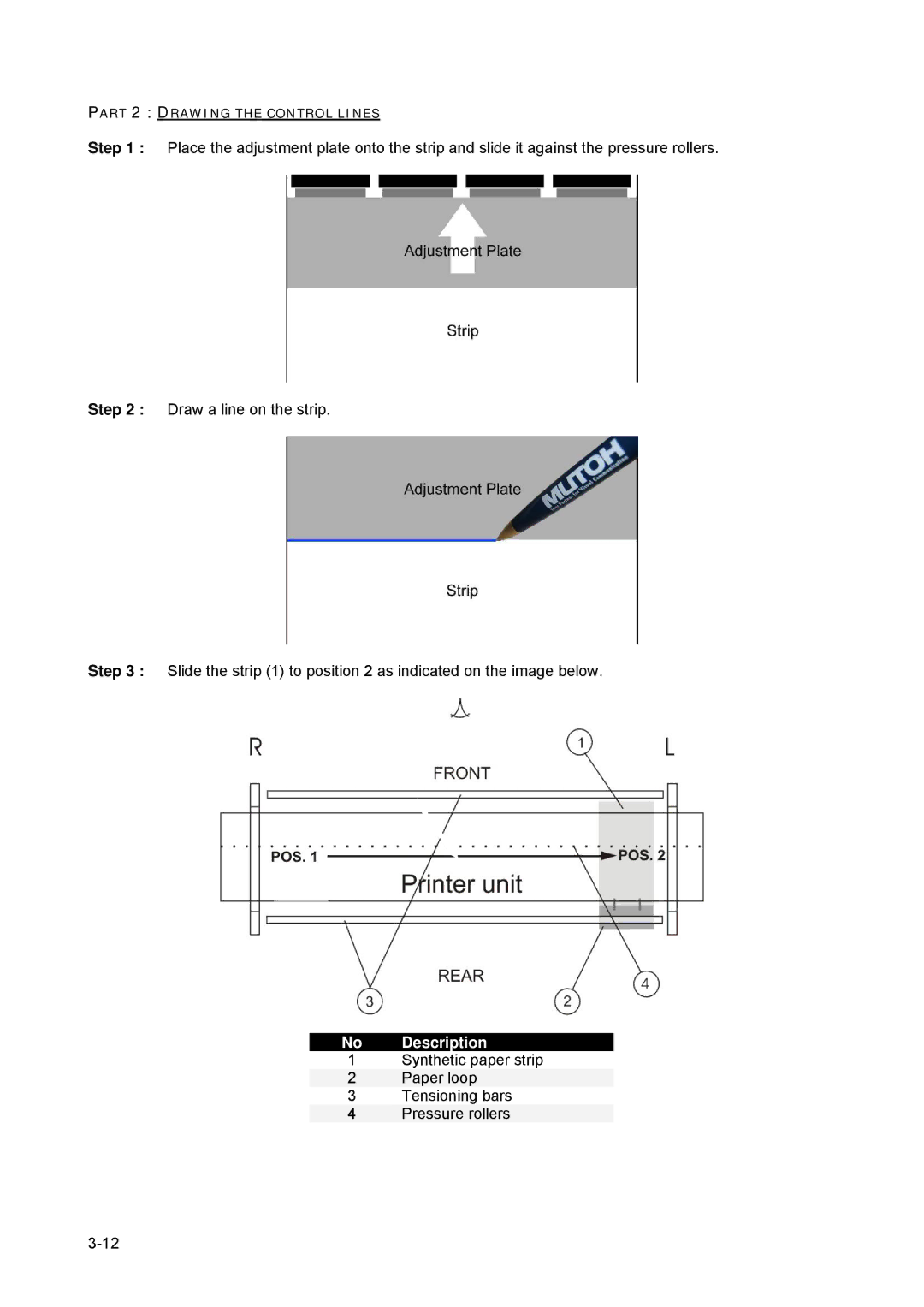 Xerox 82xx, 83xx manual Part 2 Drawing the Control Lines 