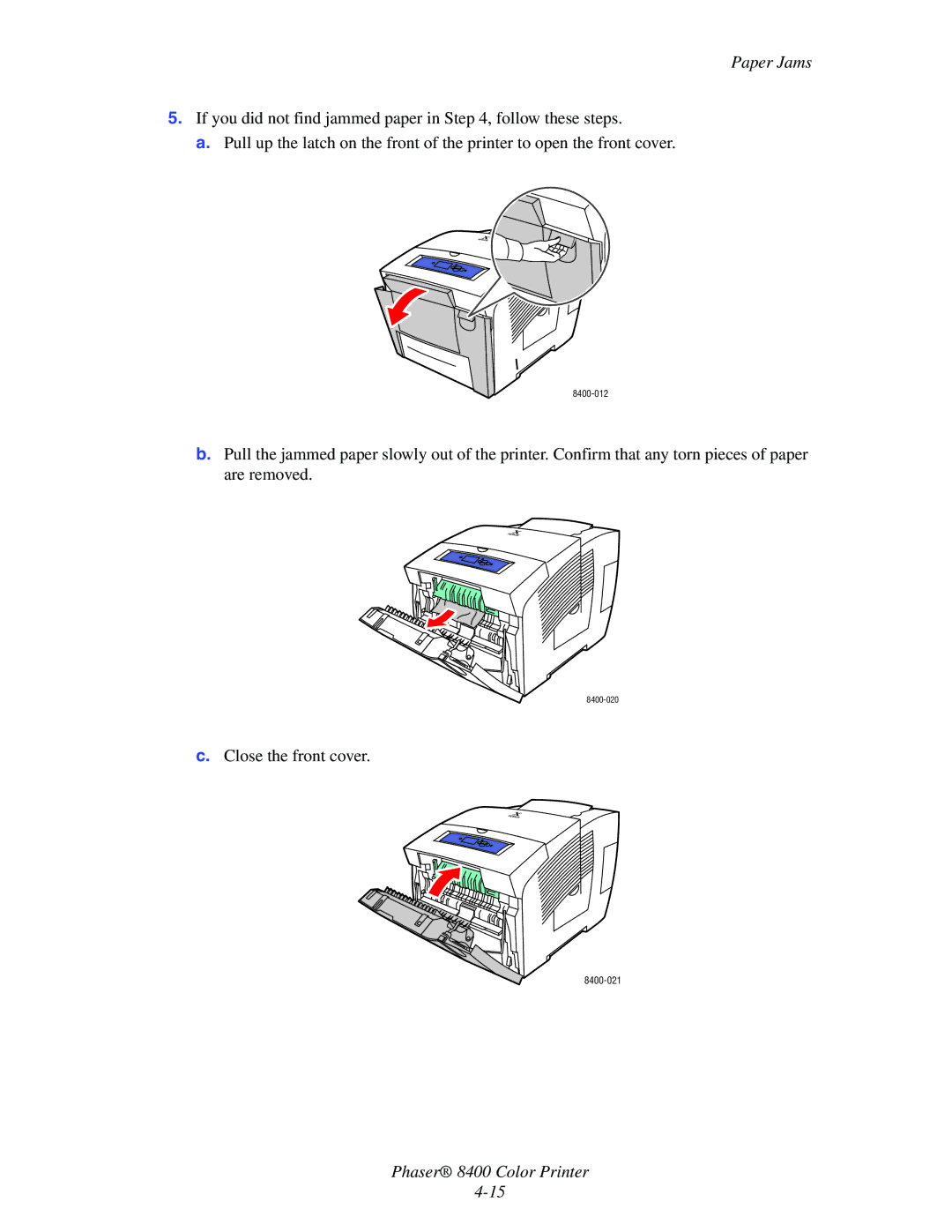 Xerox manual 8400-021 