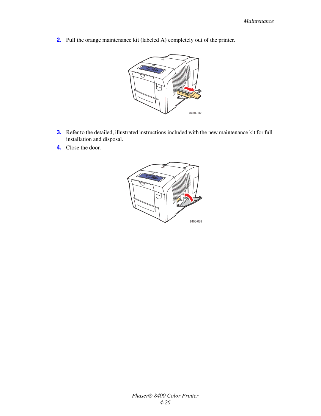 Xerox manual 8400-032 