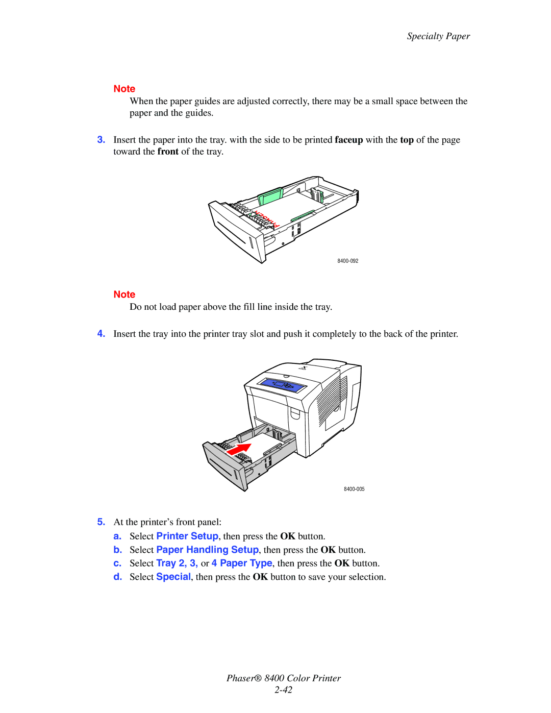 Xerox manual 8400-092 