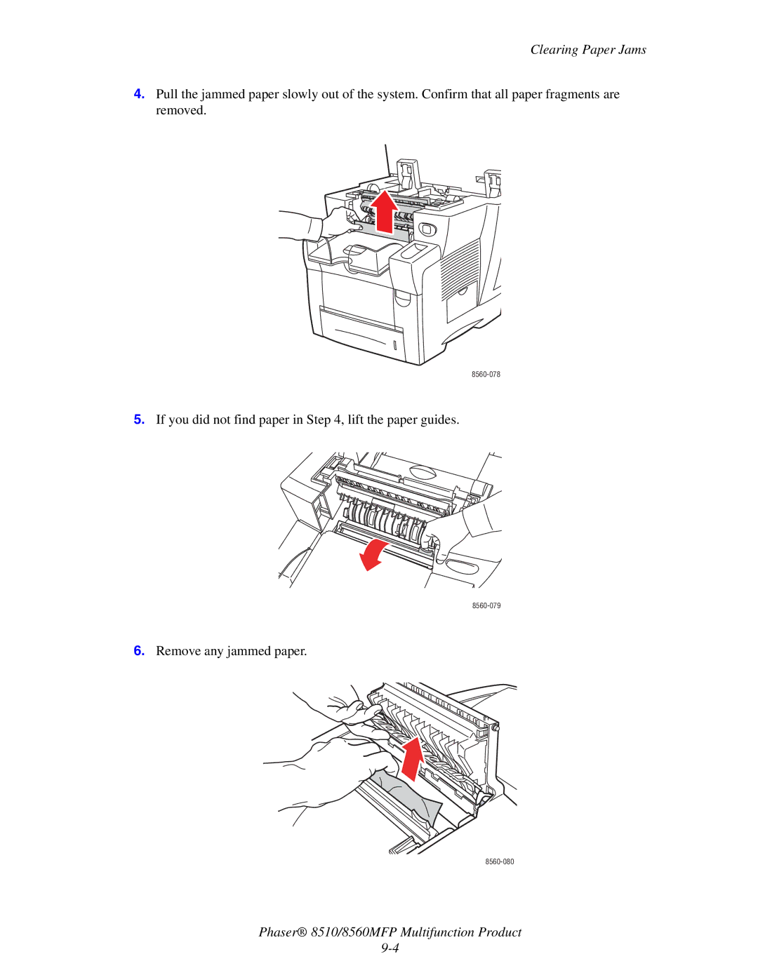 Xerox 8510 manual If you did not find paper in , lift the paper guides 