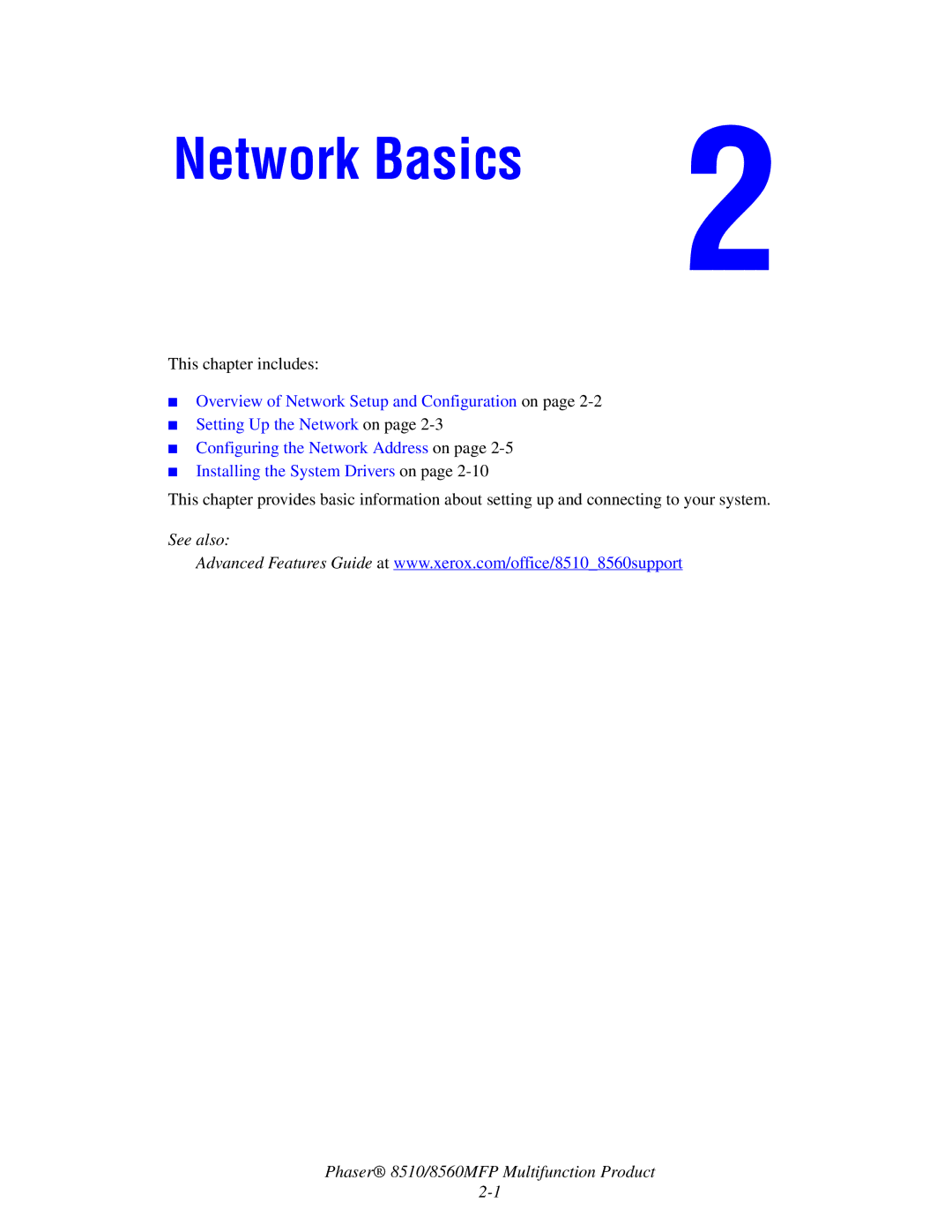 Xerox 8510 manual Network Basics 