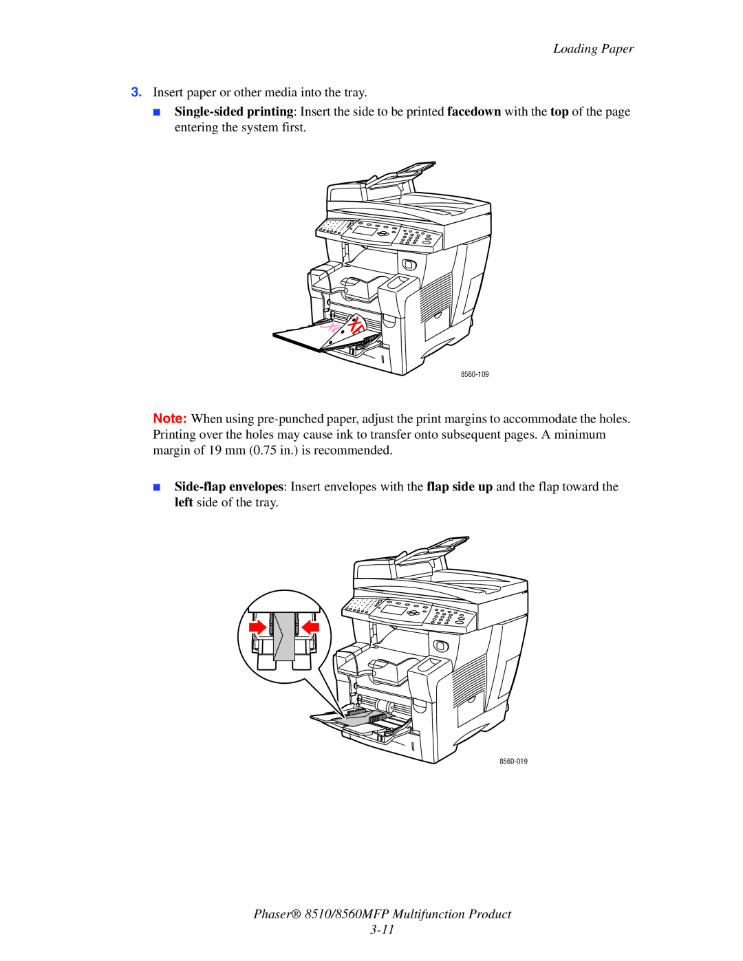 Xerox 8510 manual 8560-109 