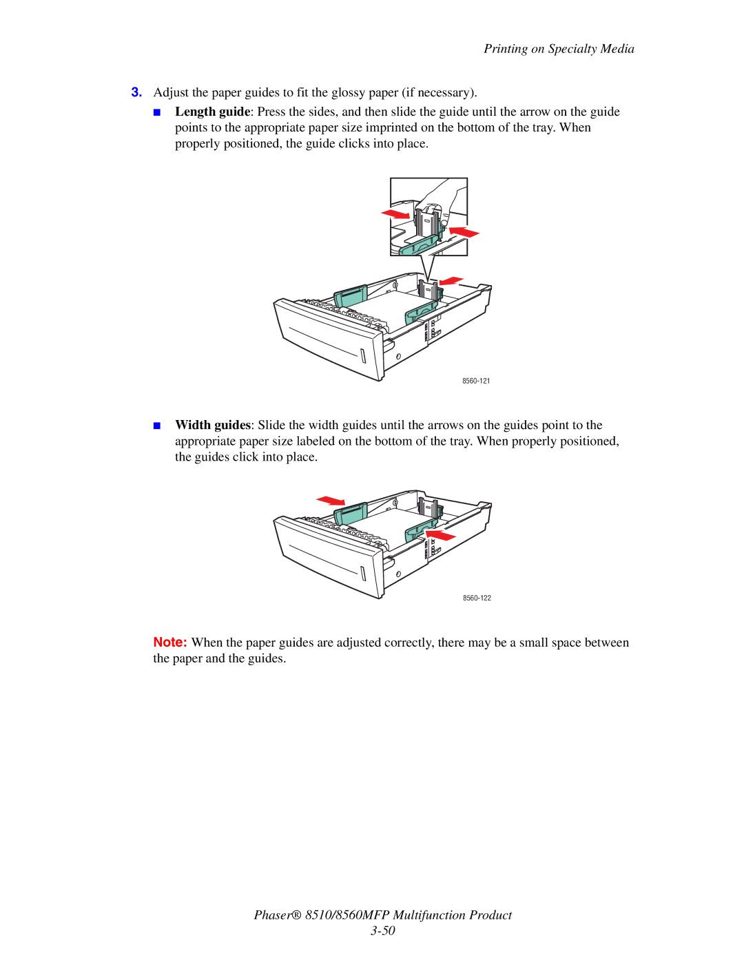 Xerox 8510 manual 8560-121 