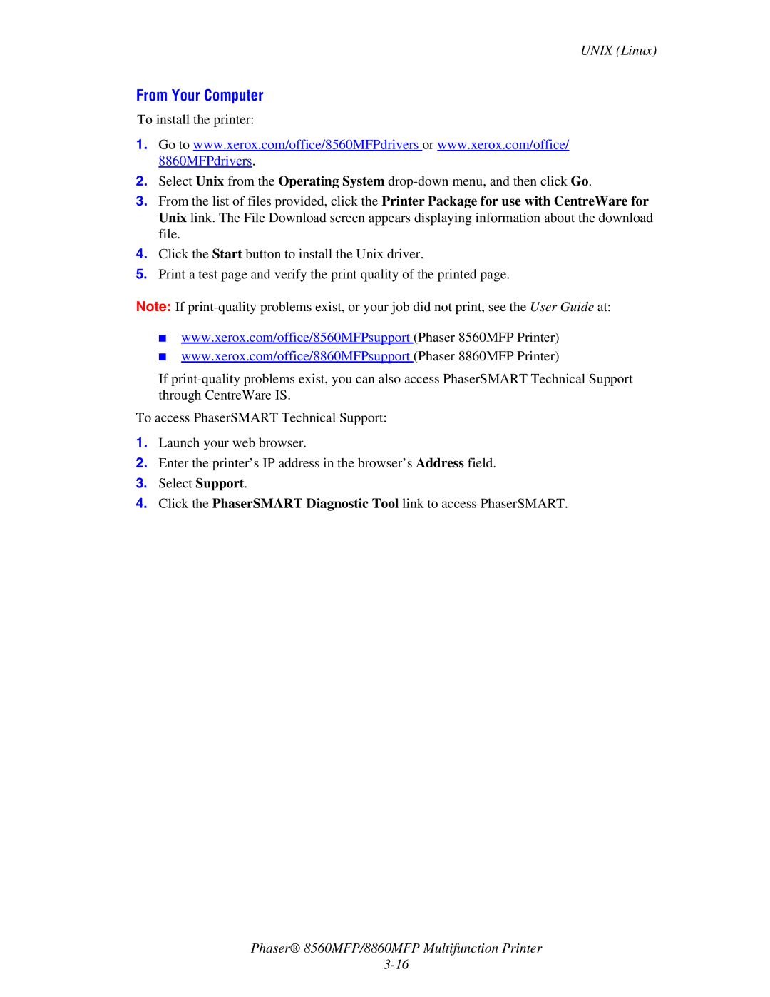 Xerox 8560MFP/8860MFP manual From Your Computer 