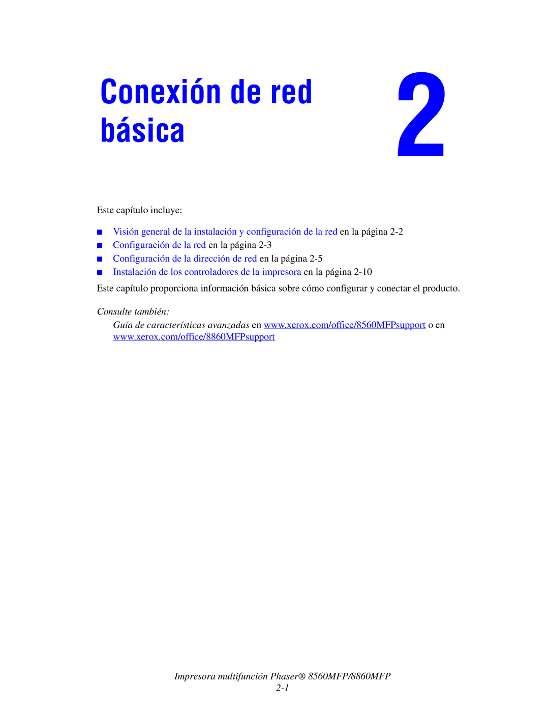 Xerox 8560MFP/8860MFP manual Conexión de red básica 