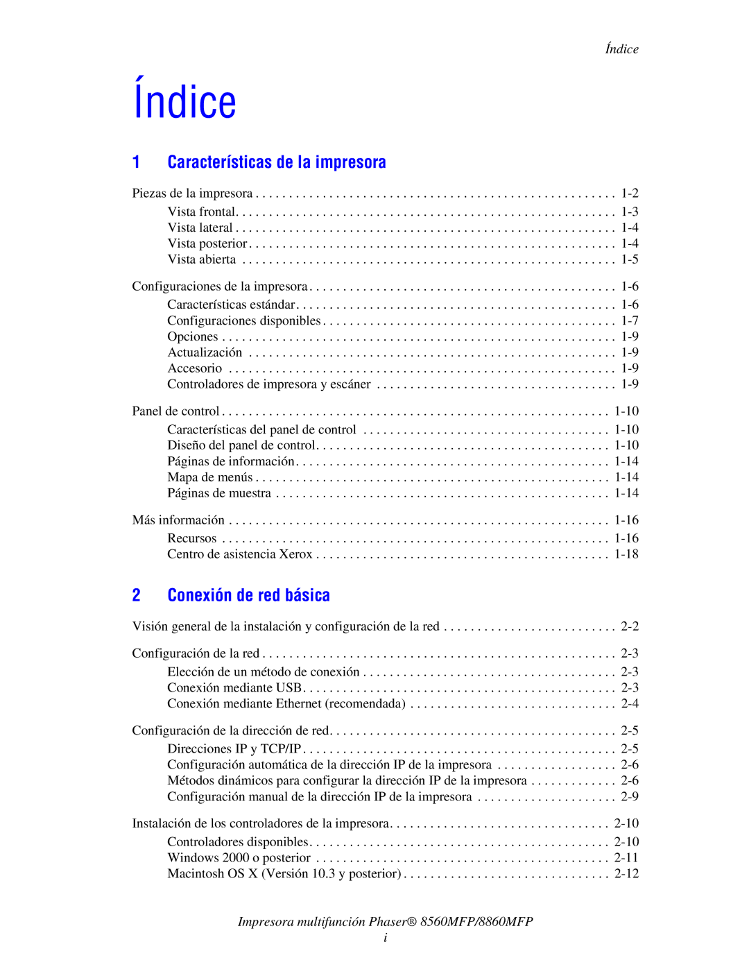 Xerox 8560MFP/8860MFP manual Índice 