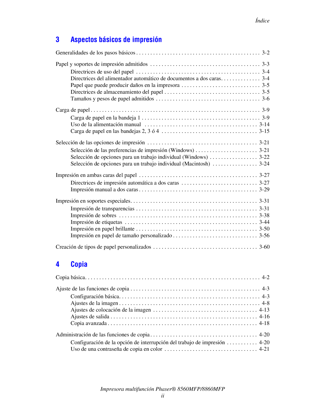 Xerox 8560MFP/8860MFP manual Aspectos básicos de impresión 