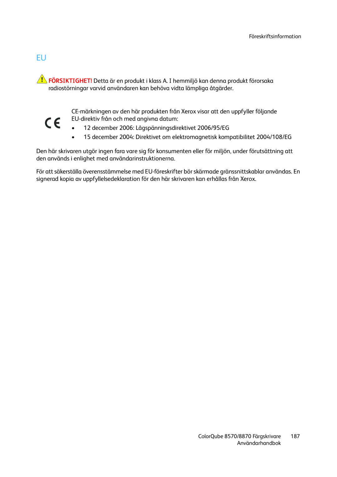 Xerox 8570 / 8870 manual 187 