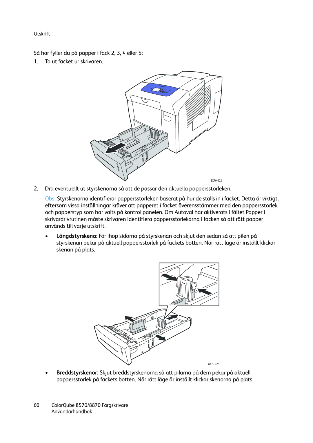 Xerox 8570 / 8870 manual 8X70-002 