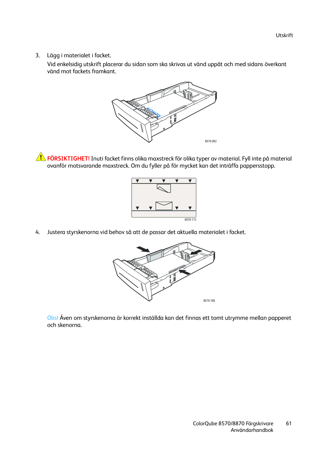 Xerox 8570 / 8870 manual 8X70-092 