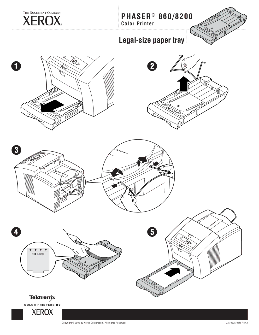 Xerox manual Phaser 860/8200 