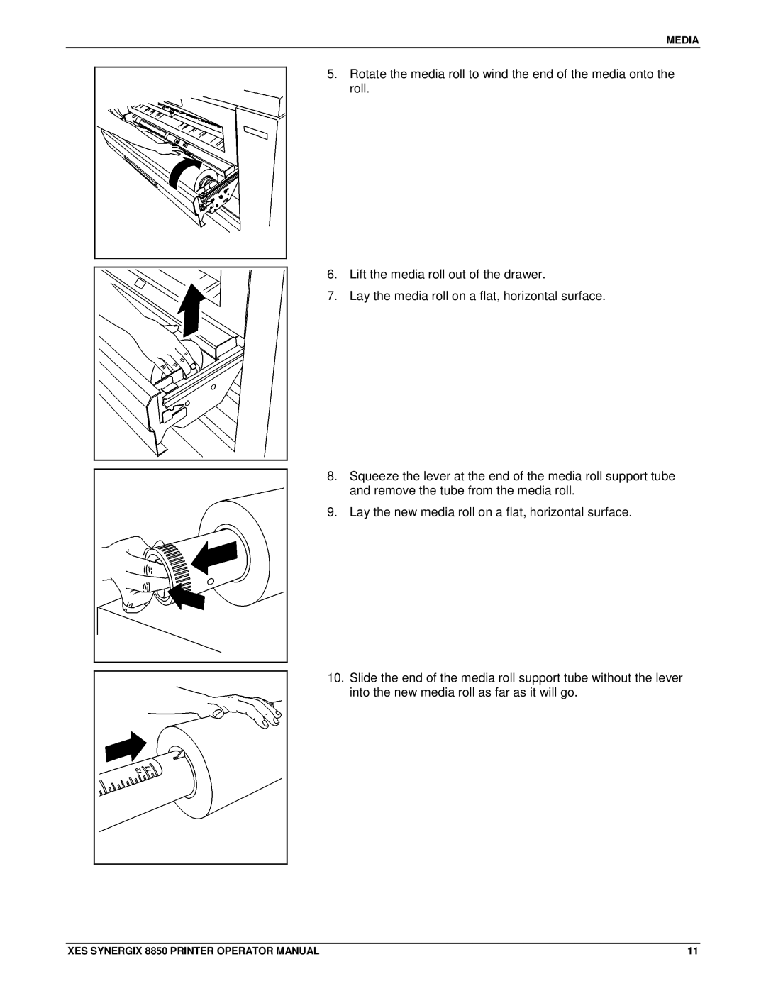 Xerox 8850 manual Media 