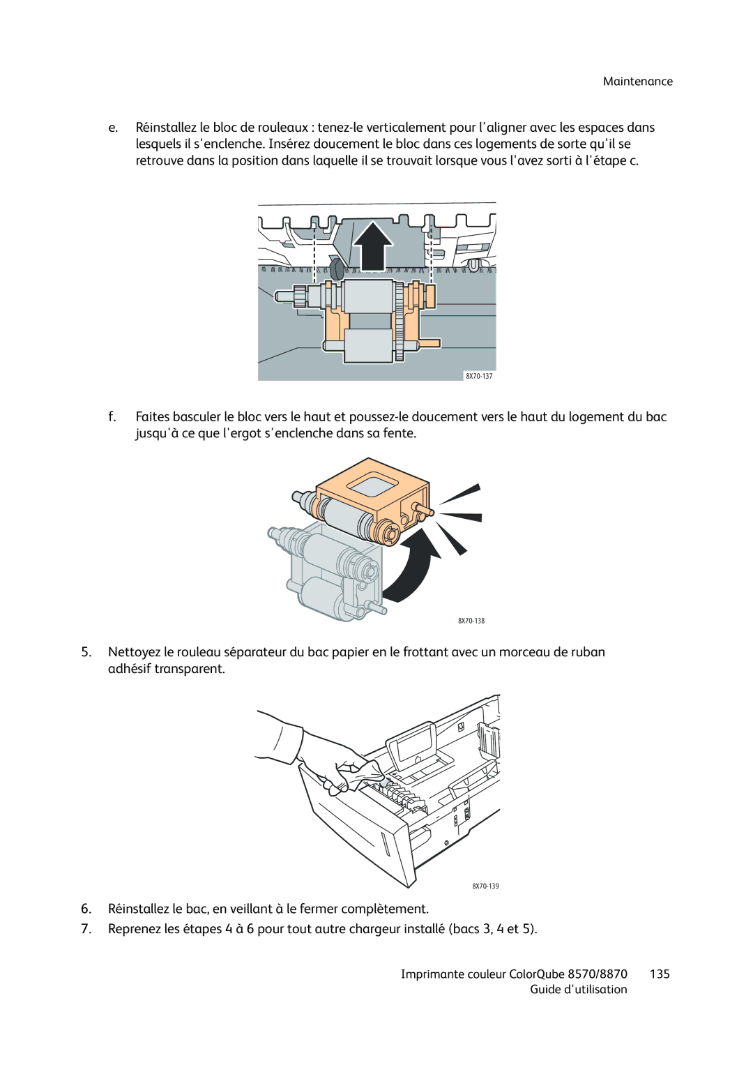 Xerox 8570, 8870 manual 8X70-137 