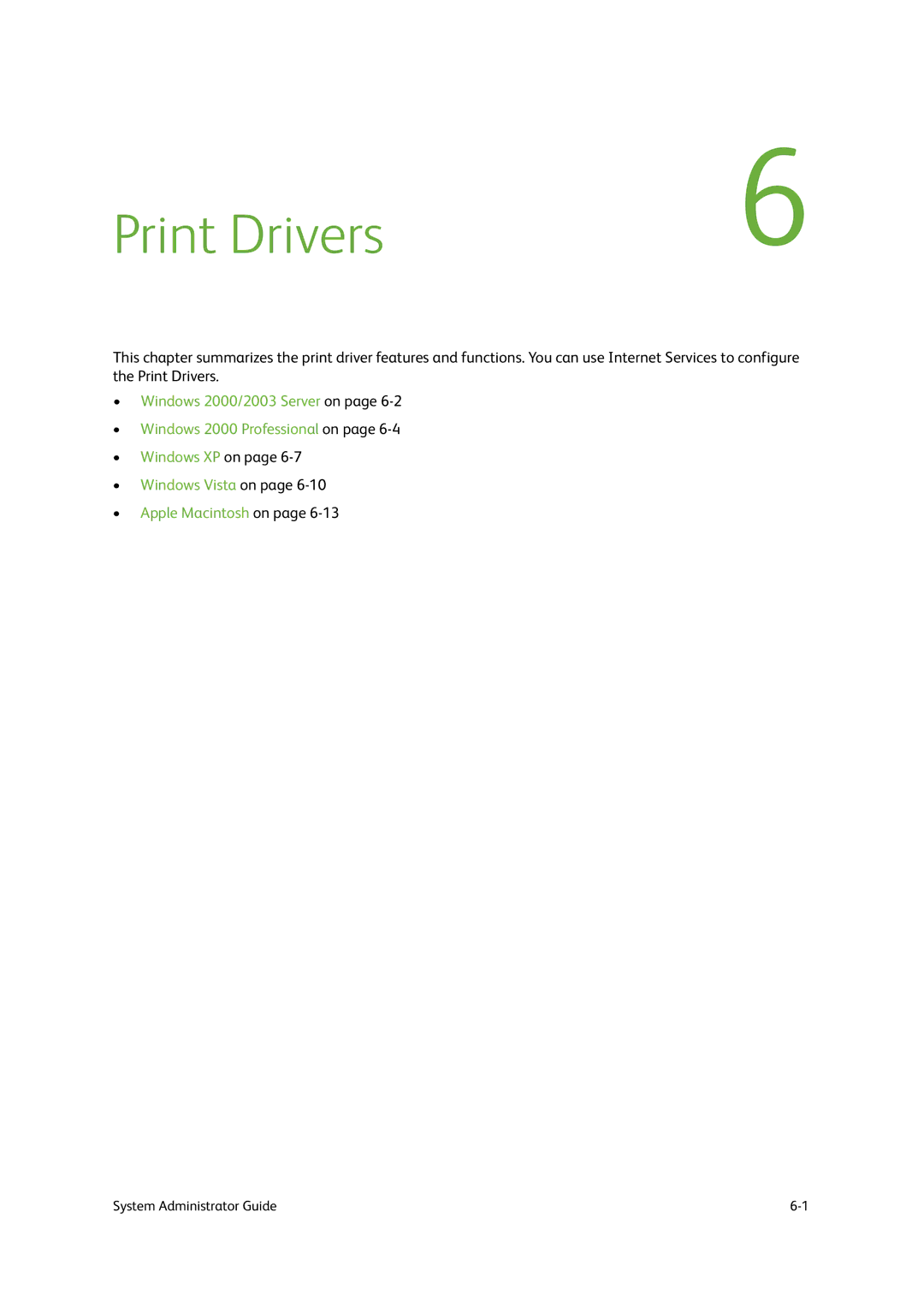 Xerox 9202, 9201, 9203 manual Print Drivers 