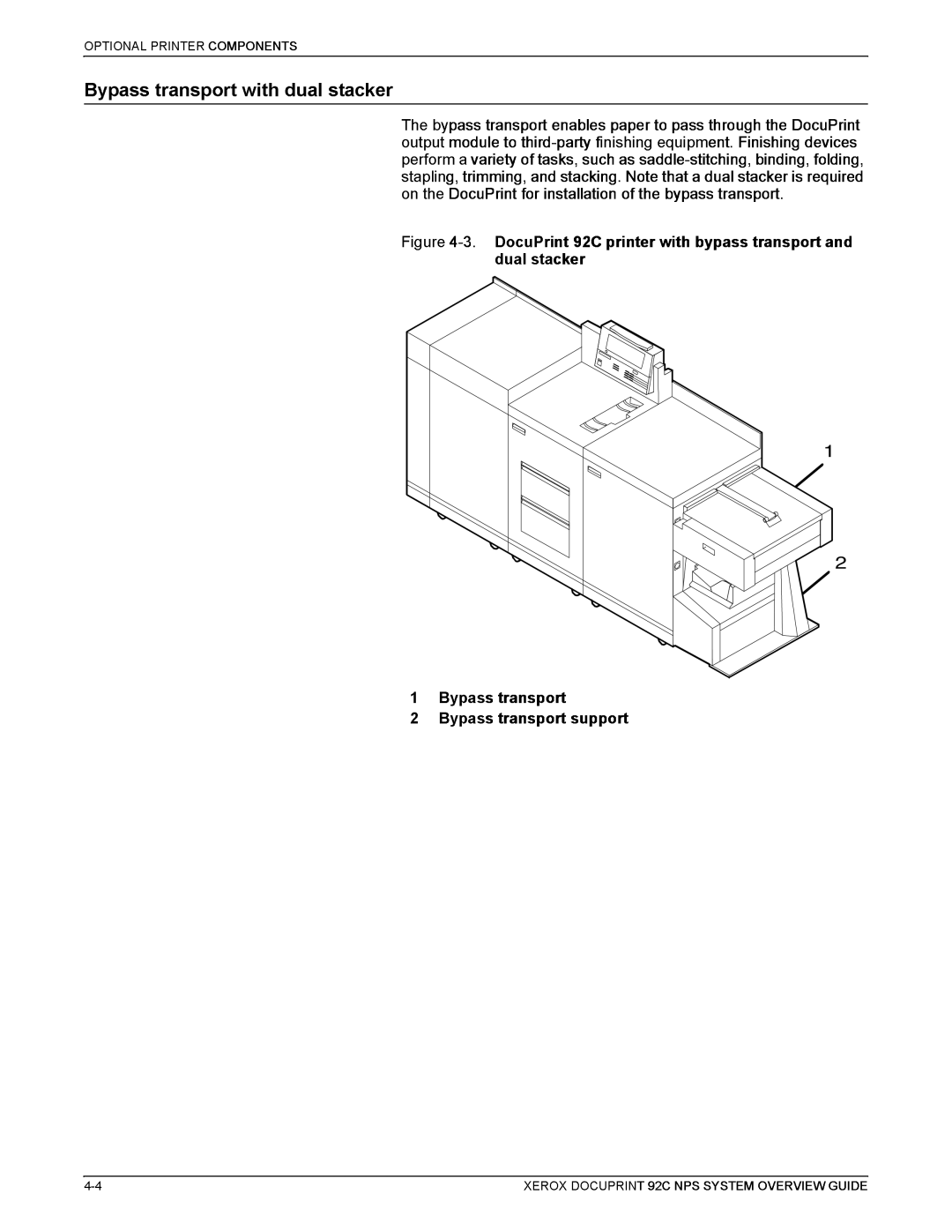 Xerox 92C NPS manual 