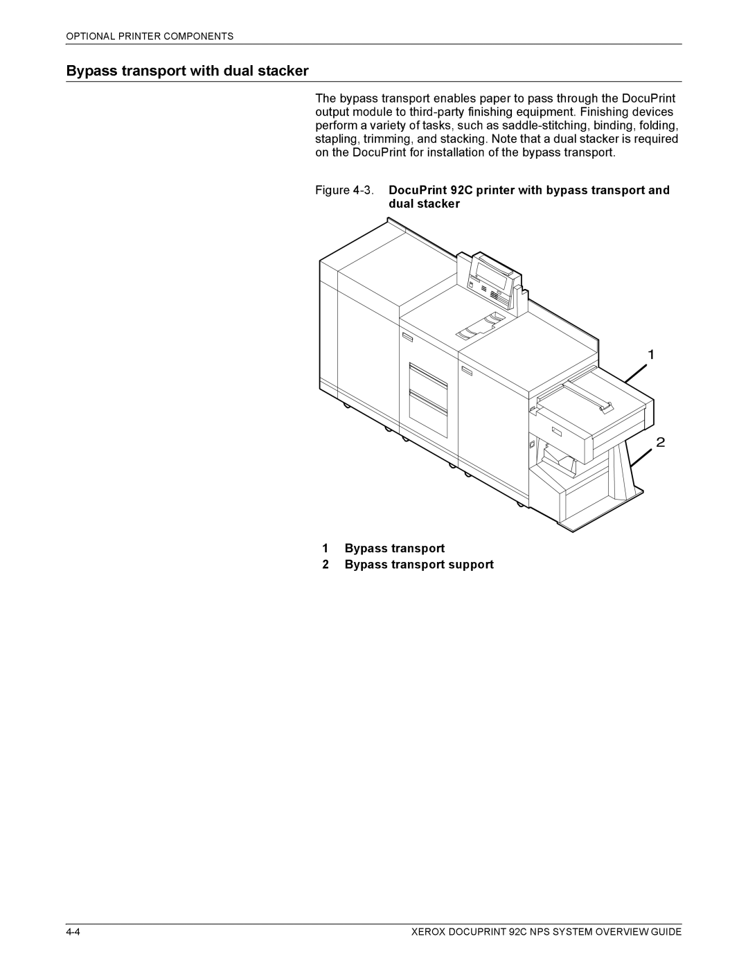 Xerox 92C NPS manual 