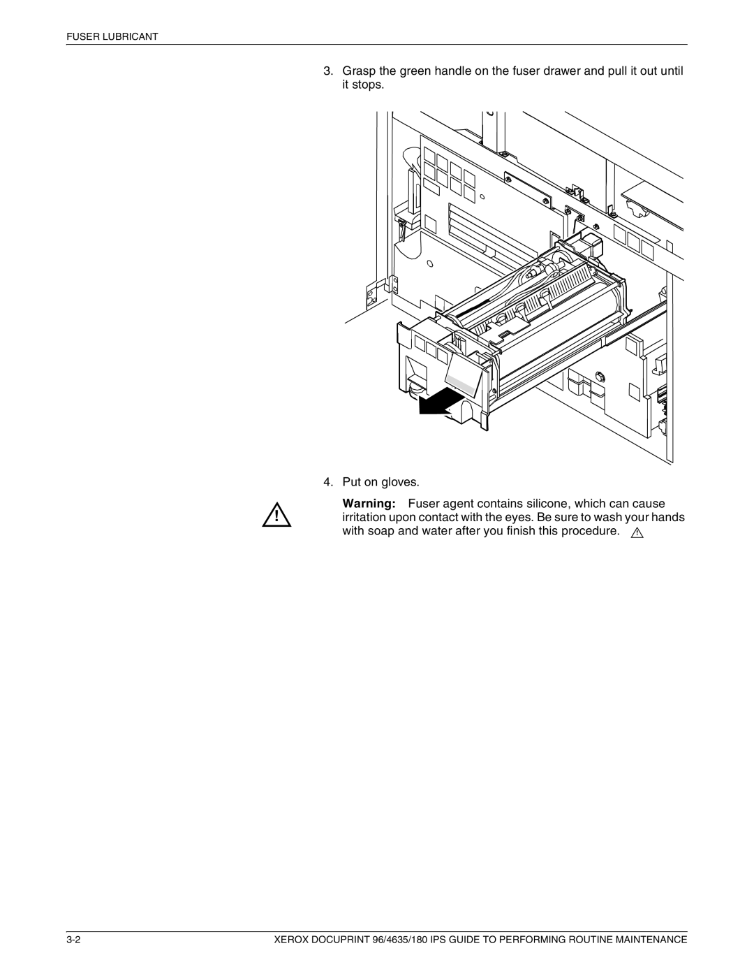 Xerox 96/4635/180 IPS manual Fuser Lubricant 