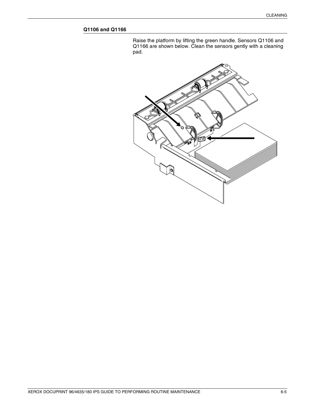 Xerox 96/4635/180 IPS manual Q1106 and Q1166 