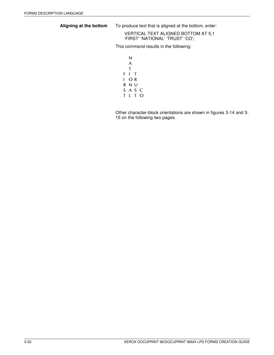 Xerox 96MX manual Forms Description Language 