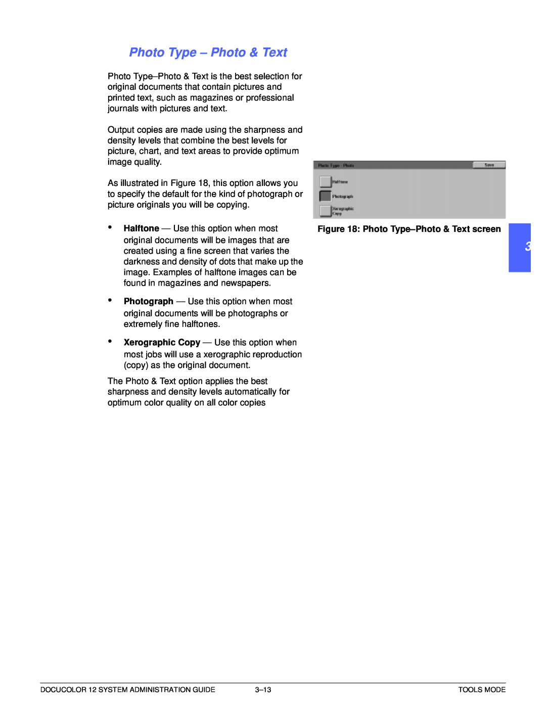 Xerox a2 manual Photo Type – Photo & Text, 1 2 3 4 5 6 7 