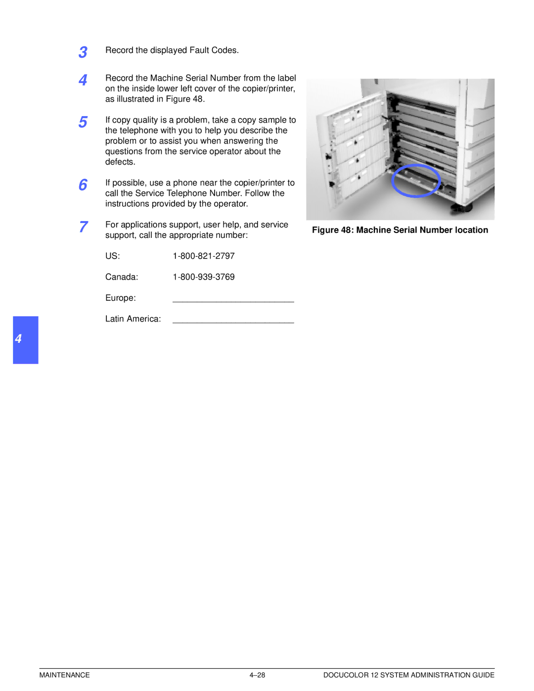 Xerox a2 manual Support, call the appropriate number 