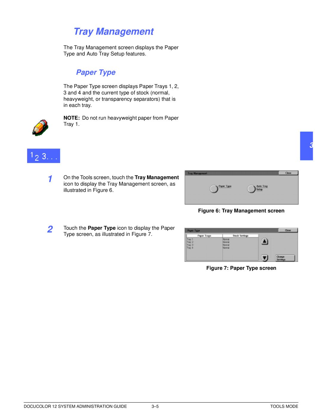 Xerox a2 manual Tray Management, Paper Type 