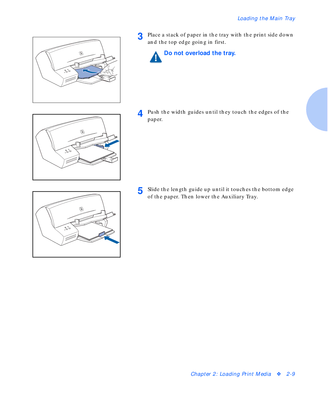 Xerox C15 manual Do not overload the tray 