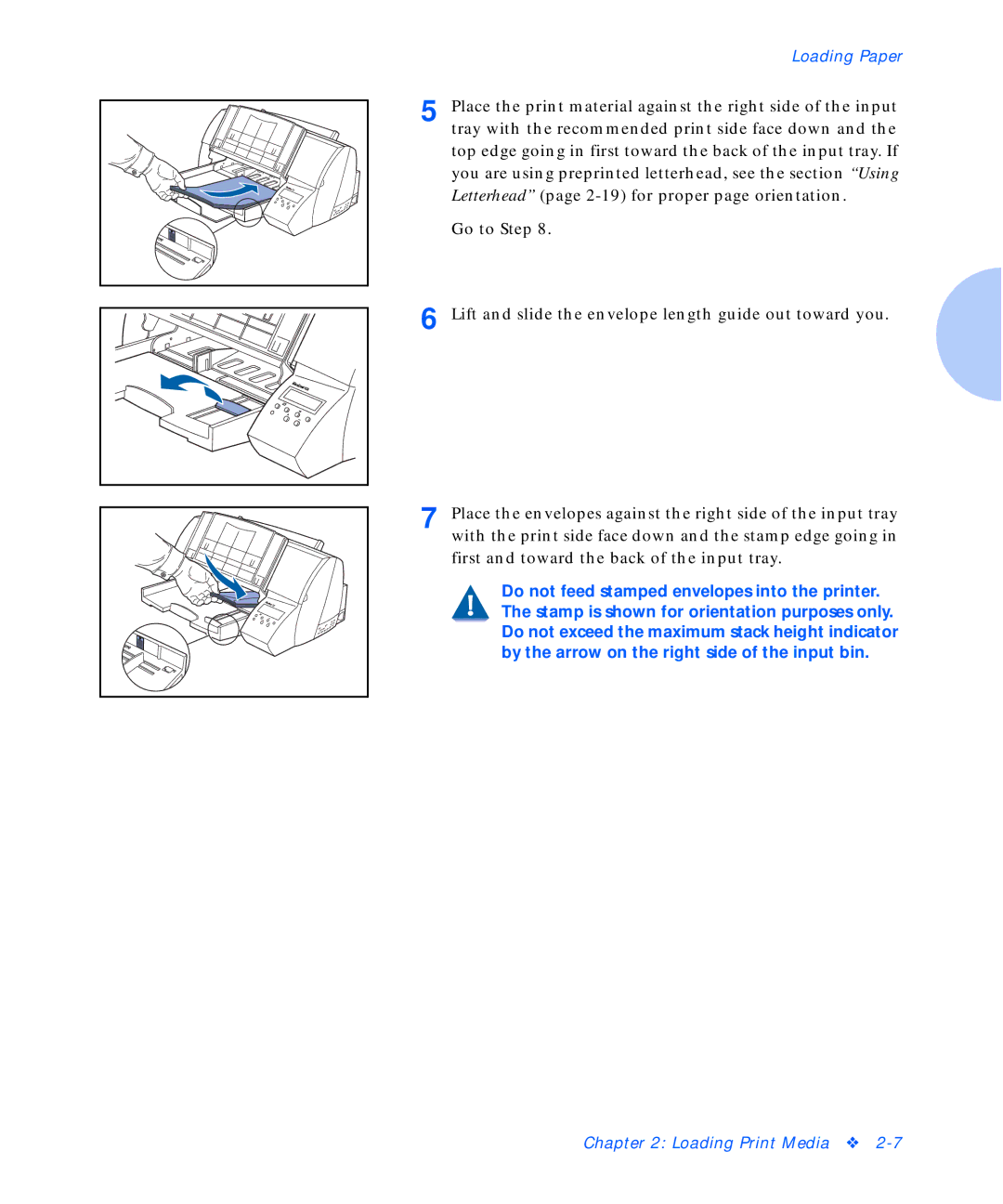 Xerox C20 manual Loading Paper 