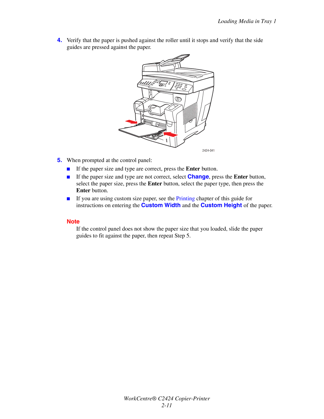 Xerox C2424 manual 2424-041 