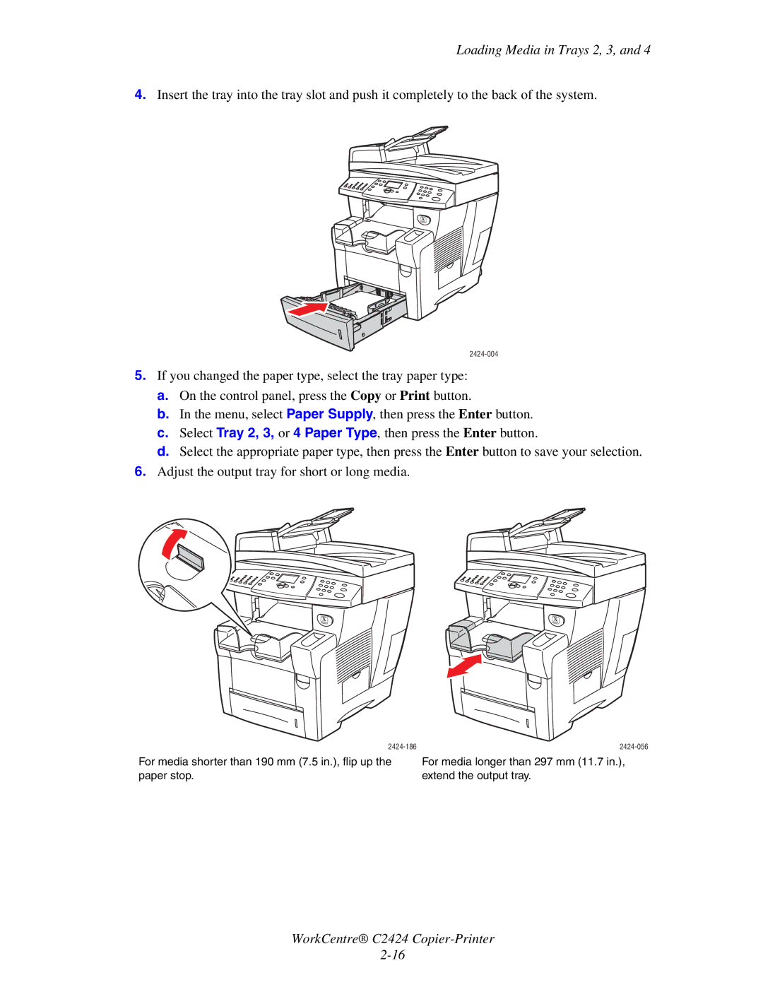 Xerox C2424 manual 2424-004 