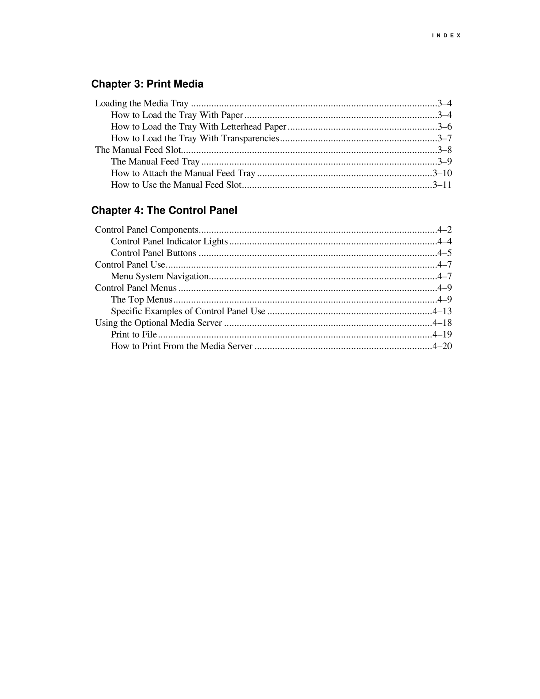 Xerox C55/C55mp manual Print Media 