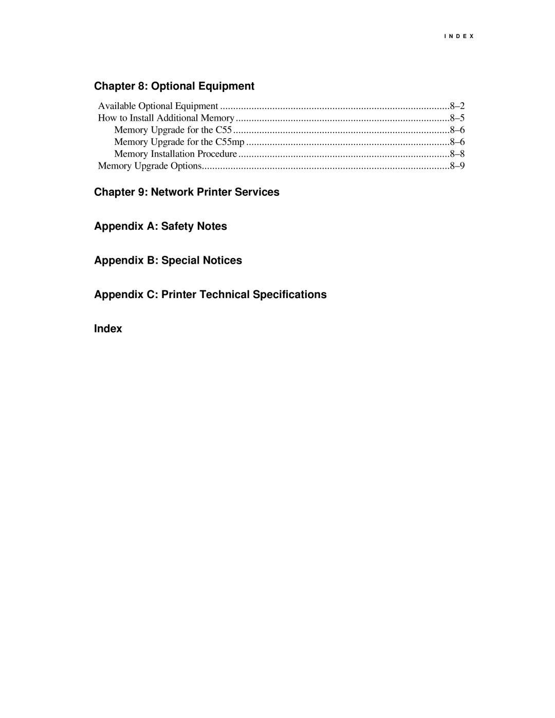 Xerox C55/C55mp manual Optional Equipment 