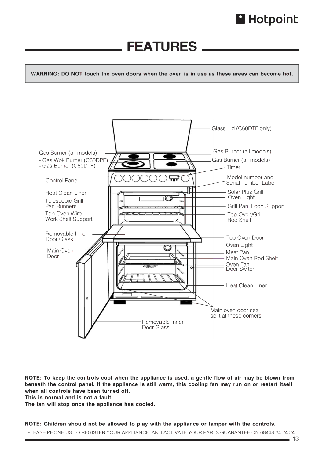 Xerox CH60DTCF, CH60DTXF, CH60DPXF, CH60DPCF installation instructions Features 