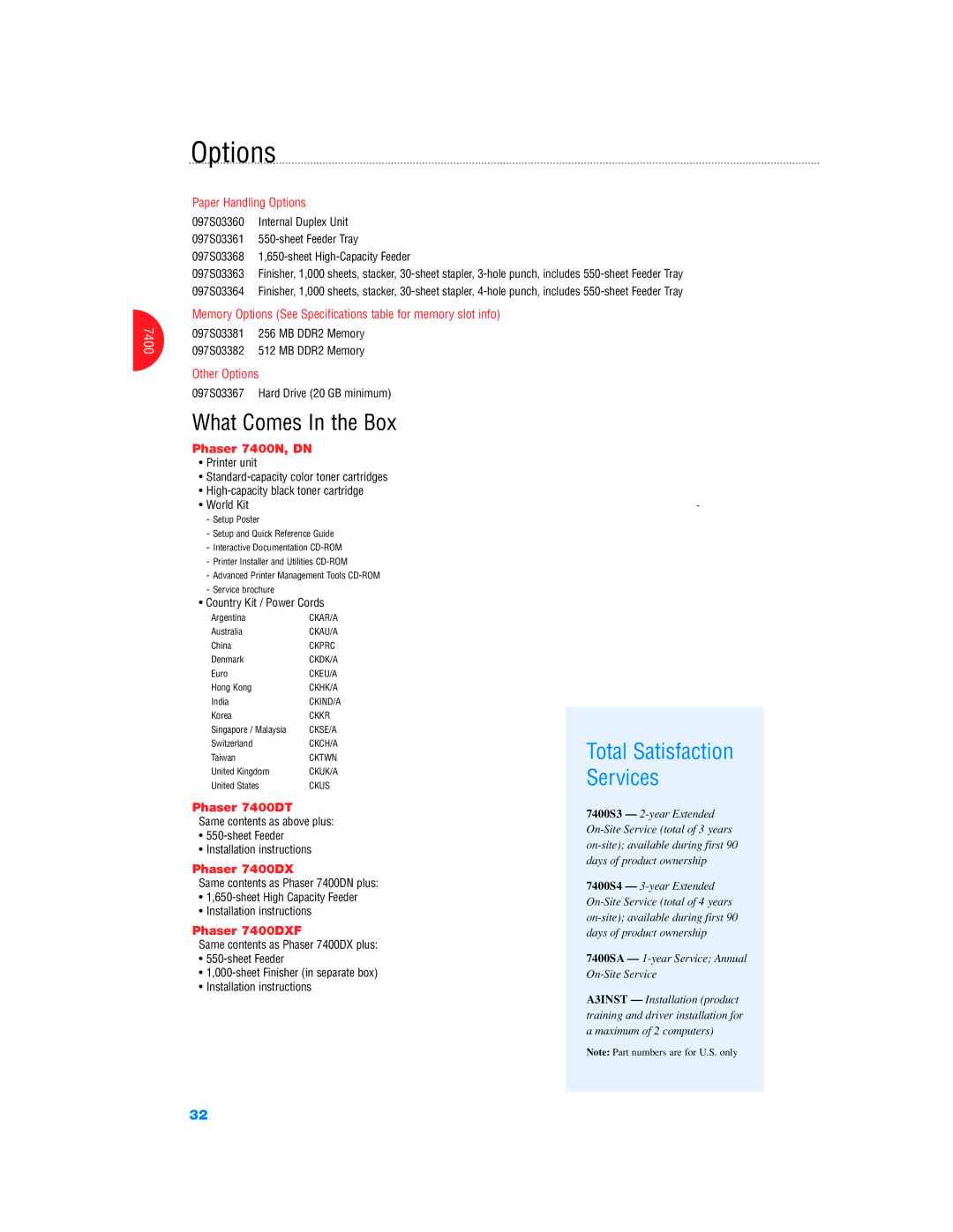 Xerox Color Laser Printer manual Phaser 7400N, DN, Phaser 7400DT, Phaser 7400DXF 