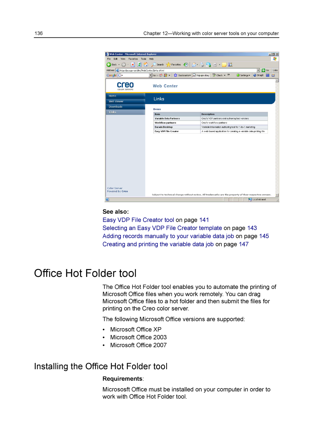 Xerox CX manual Installing the Office Hot Folder tool 