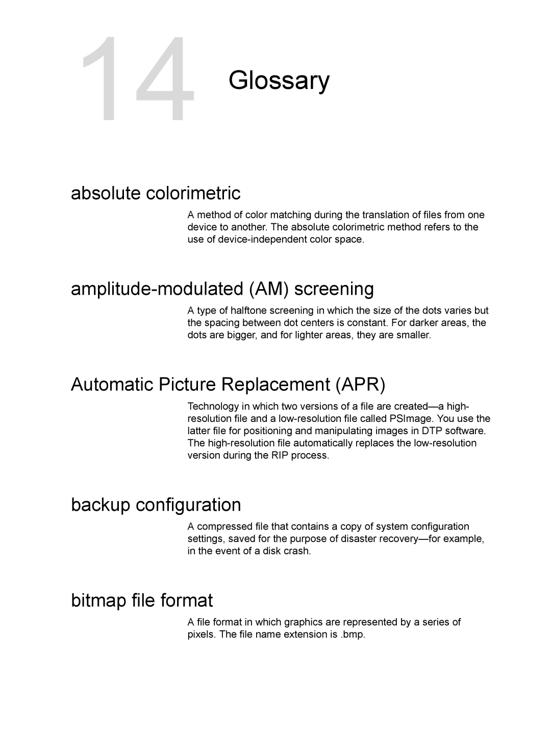 Xerox CX manual Glossary 