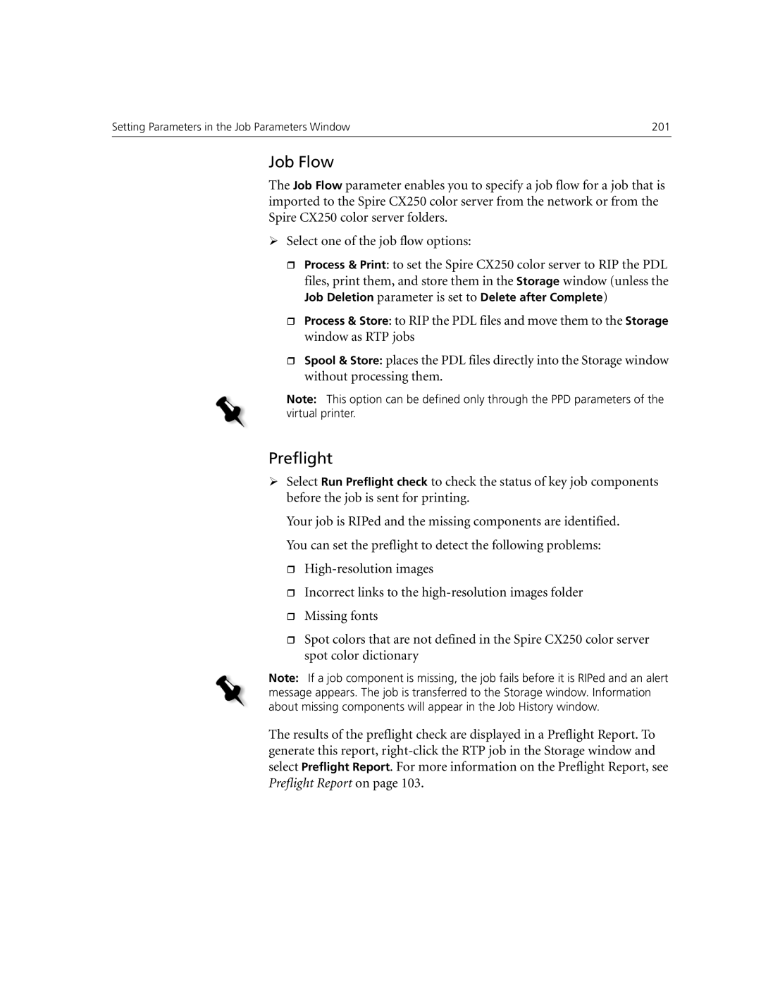 Xerox CX250, CX240 manual Job Flow, Preflight 