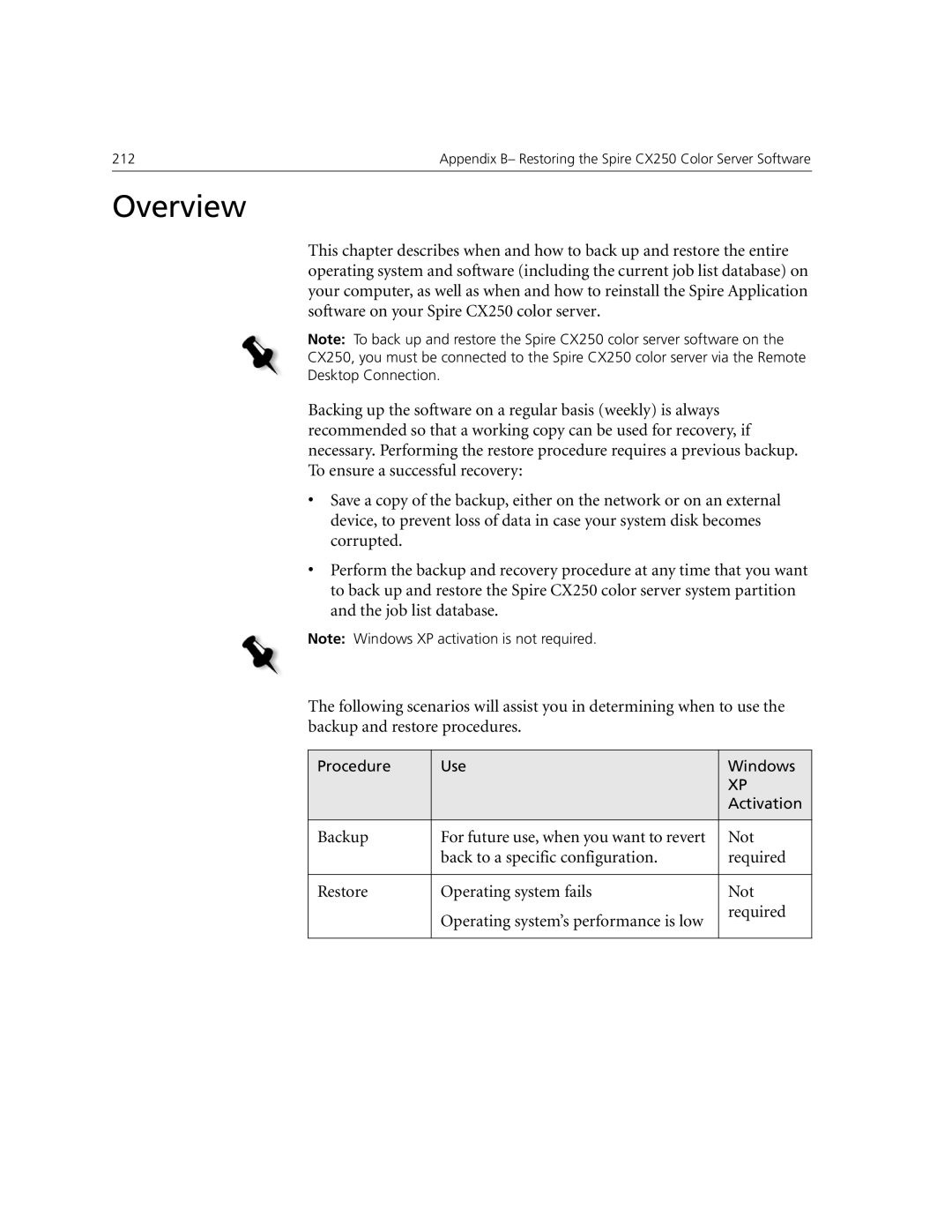 Xerox CX240, CX250 manual Procedure Use Windows Activation 